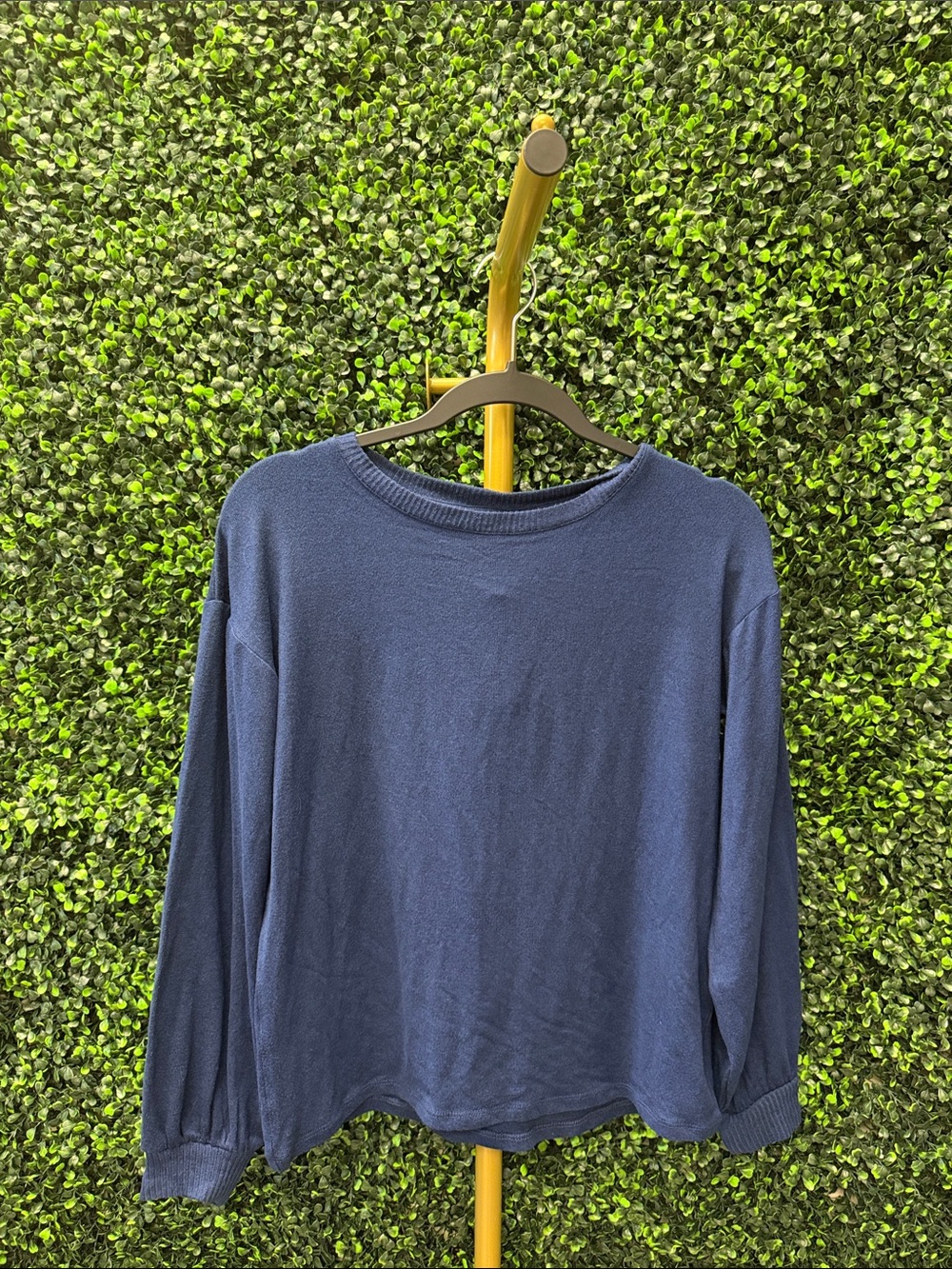 Market & Spruce Belle Tulip Back Brushed Knit Top - S